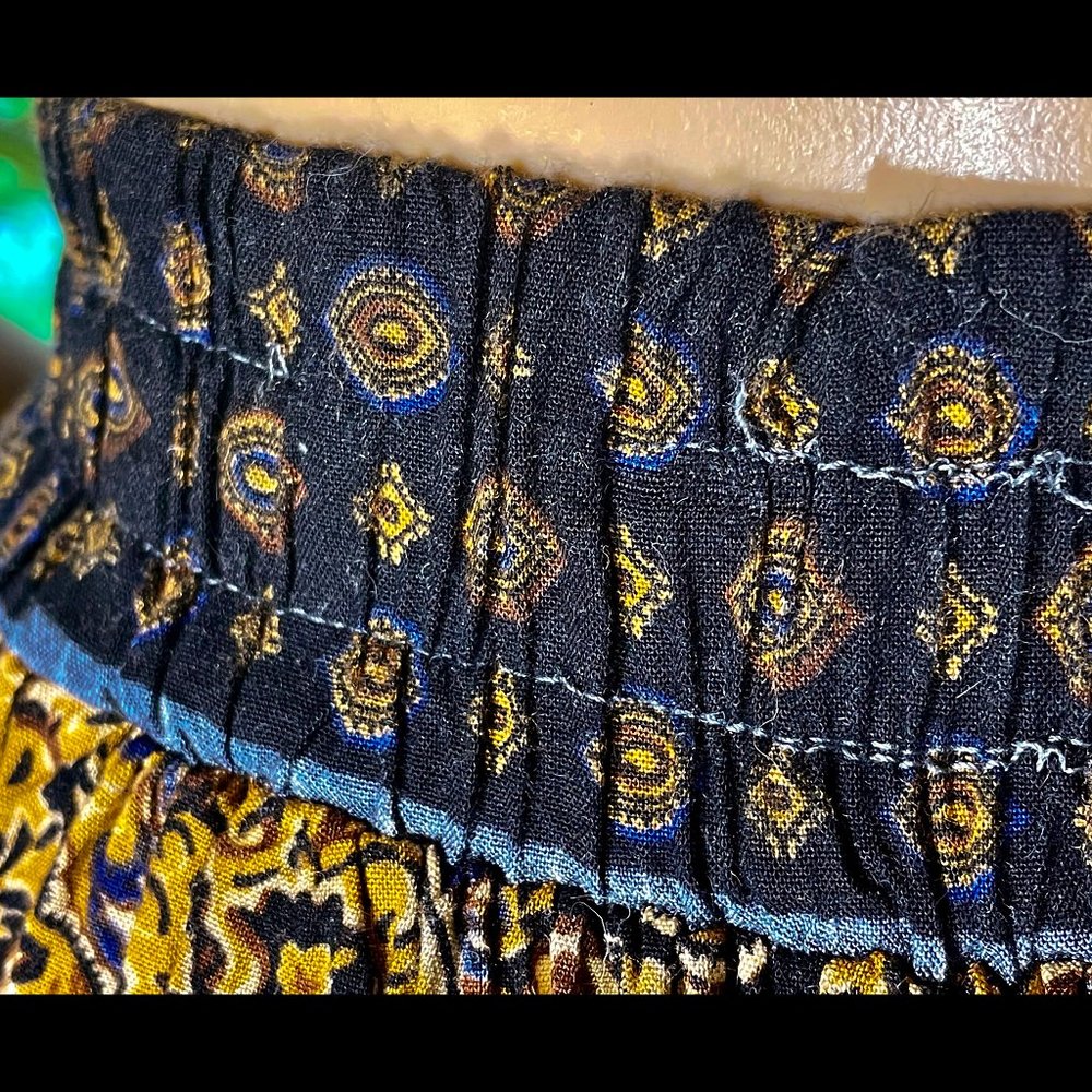 ▪️VTG▪️STONEBRIDGE▪️Pleated Panel Boho Maxi Skirt - Picture 8 of 8